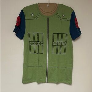 Green and Blue Short Sleeve Men's Tee